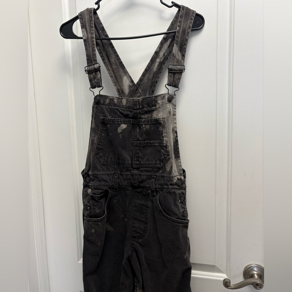Free People Ziggy overalls in charcoal black wash Size XS We the Free denim - Picture 11 of 16